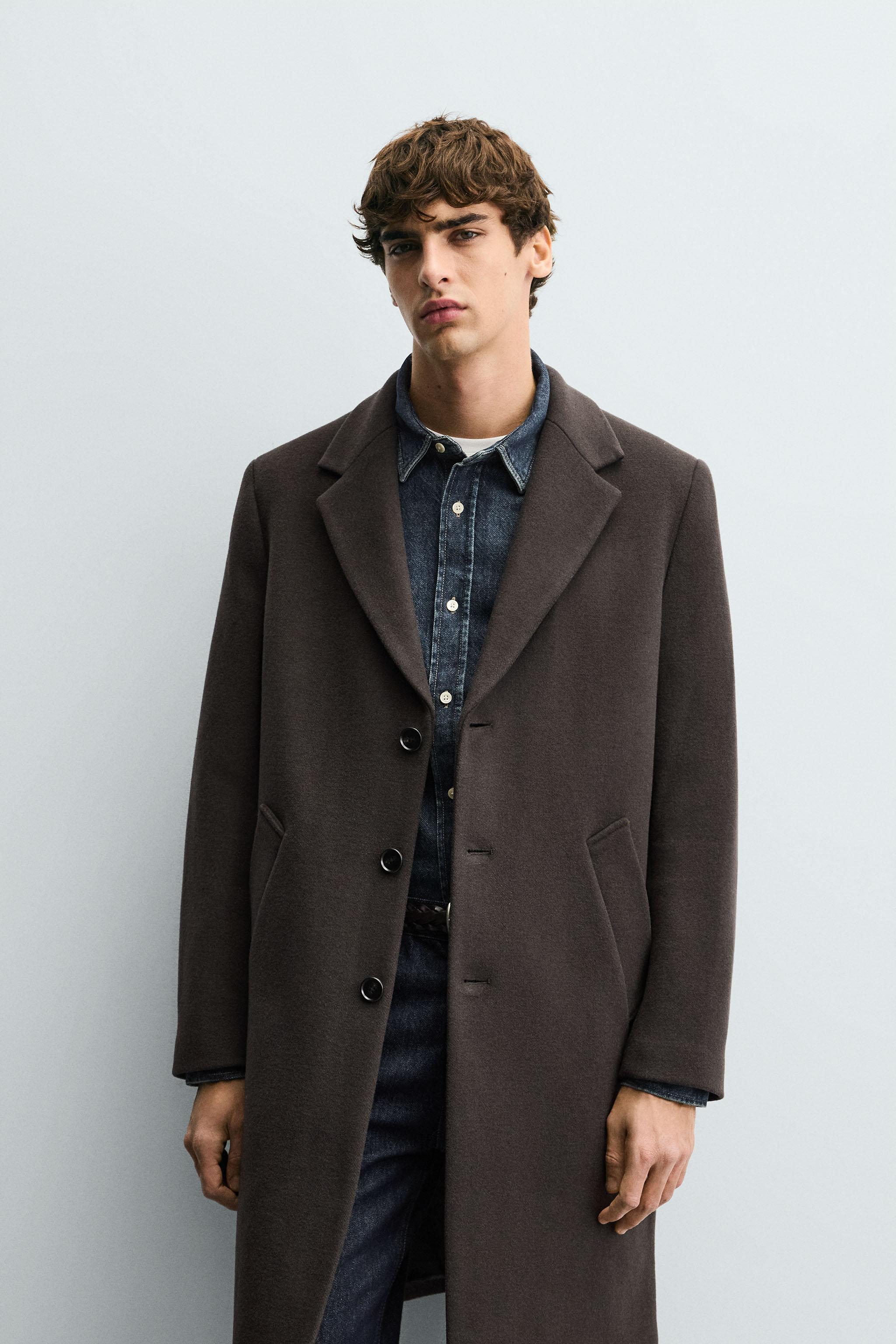 REGULAR FIT WOOL COAT